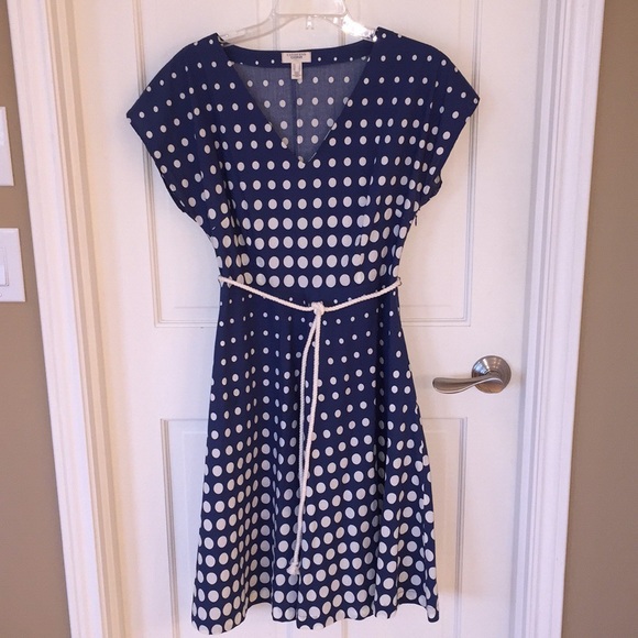 lands end polka dot dress